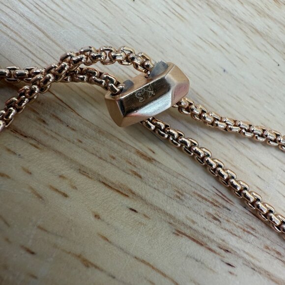 Kendra Scott Staley Arrowhead Pendant Rose Gold Necklace With Crystal Accents - Picture 8 of 13